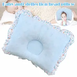 Детская подушка для новорожденного, мягкая, милая, не скатывается, квадратная, защитная подушка S7JN