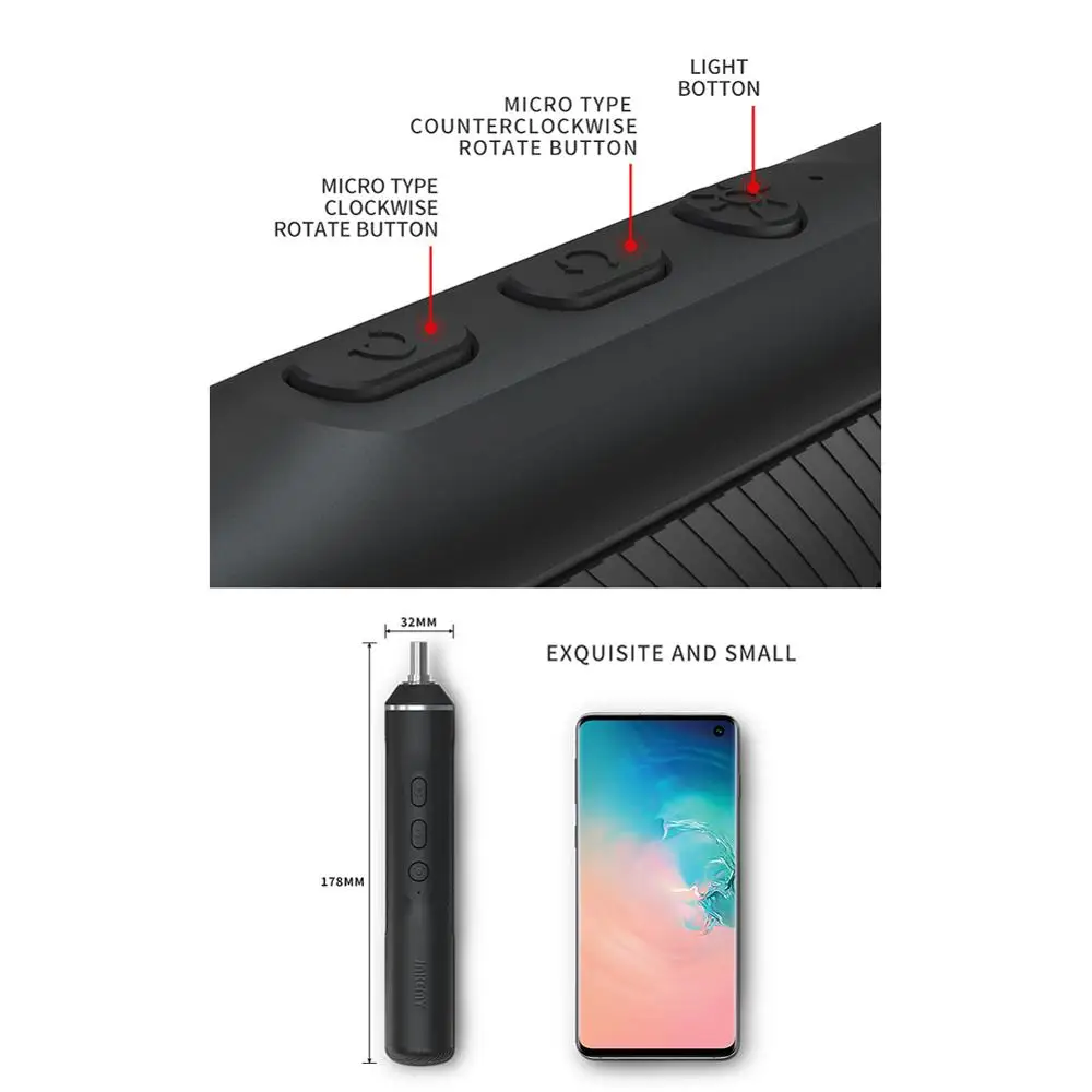 JM-Y01 Electric Hand Screwdriver Power Tools Bit 3.6V Rechargeable Multifucntion Cordless Power Drill with 20pcs bits kits set