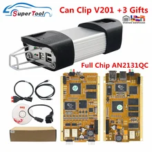 Recentemente pode clipe v202 para renault obd2 ferramenta de diagnóstico an2131qc completo chip programador interface + reprog v189 pino extrator diálogos