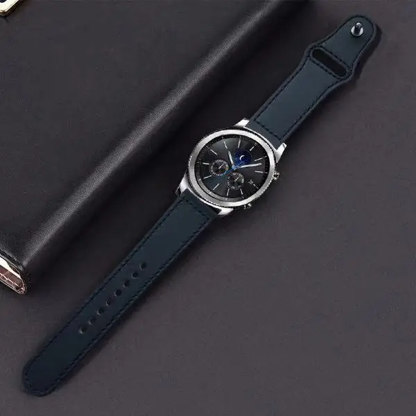 20 мм 22 мм huawei gt 1 2 galaxy watch 42 мм 46 мм gear sport S2 S3 классический ремешок для samsung Band huami amazfit Bip active - Цвет ремешка: black