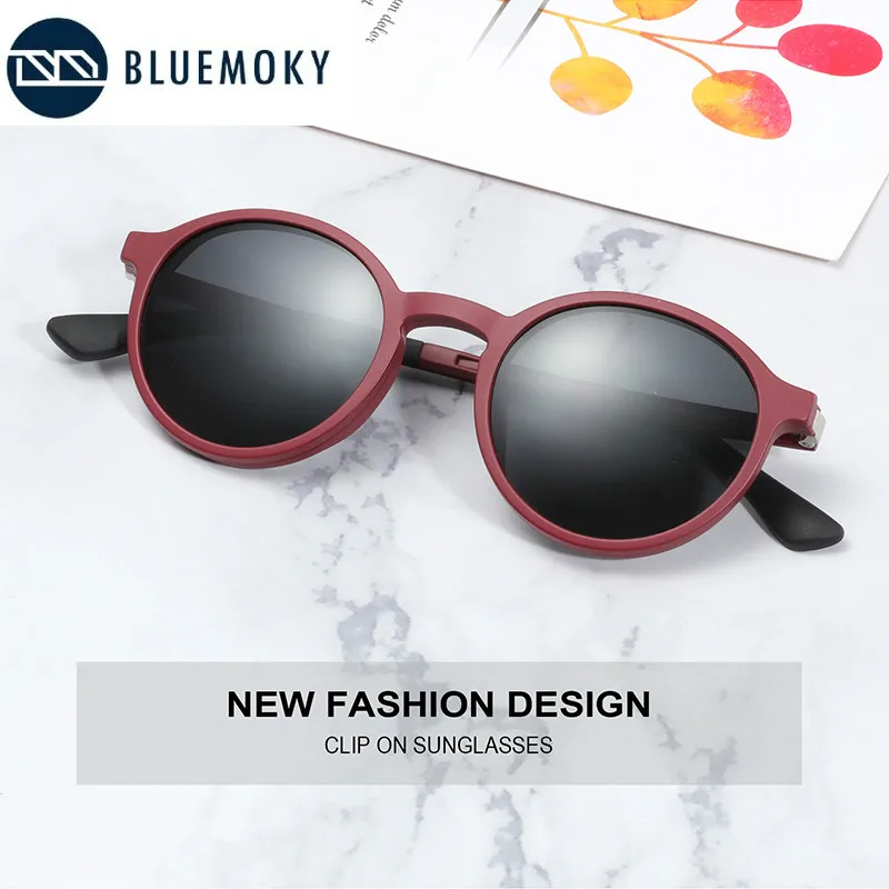 Очки солнцезащитные BLUEMOKY TR90 для мужчин и женщин оптические круглые