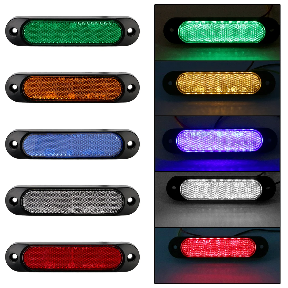 

12V 24V Truck Lights Position Clearance LED Trailer Side Marker Lamp Strobe Blinker Warning Indicator Caravan RV Car Accessories