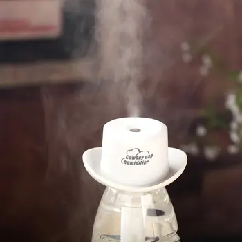 

Cowboy Hat USB Air Humidifier for Home Mist Maker Air Purifier Ultrasonic Humidifiers Aroma Diffuser Mini Humidificador Fogger