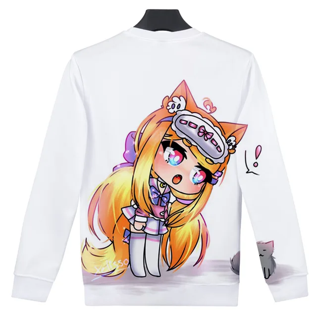 2020 Gacha Life 3d Printed Hip Pop O-neck Sweatshirt Harajuku Cute