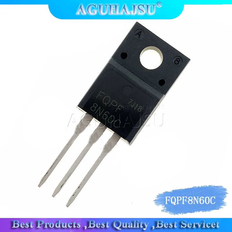 1 шт./лот FQPF8N60C 8N60C 8N60 600V 8A TO-220F | Электронные компоненты и принадлежности