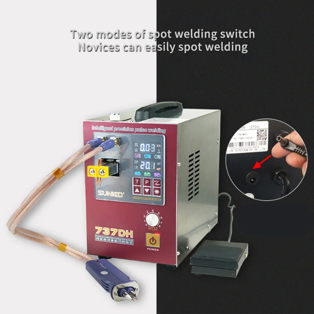 SUNKKO737DH spot welder 4.3KW induction delay touch welding machine