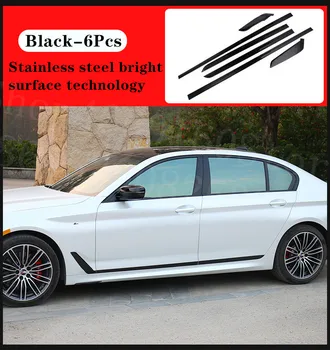 

High-quality 304 stainless steel 2018-20 For BMW 5 Series Car Special 6Pcs trim 525 528li 530li modified door decorative trim