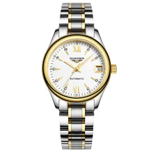 Guanqin, настоящий продукт, женские автоматические Аналоговые часы, Ночной светильник, водонепроницаемые, бизнес стиль, деликатес, женские часы, стальной ремень, Mechani