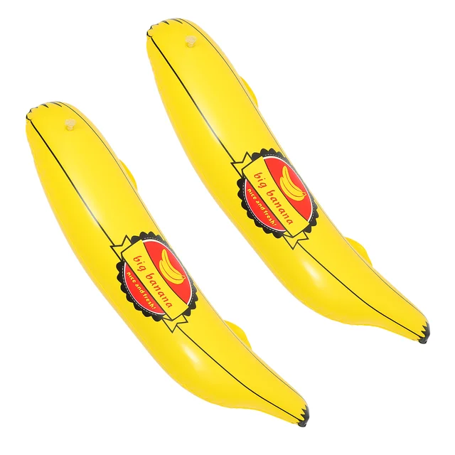 Juguete inflable de la decoración del PVC de los niños del plátano par 