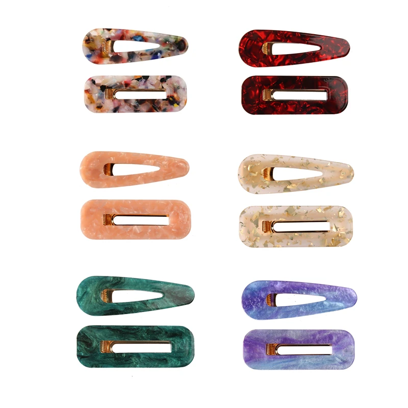 

2pcs Japanese Style Hair Clips for Girls Water Drop Shape Duckbill Hairgrips Hair Pins Duckbill Leopard Clips Women Hair Styling