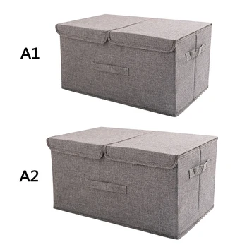 

Large Cube Storage Box With Lid, Foldable Storage Bag With Handle