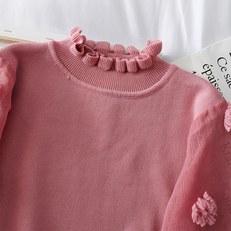Зимняя одежда женские свитера и пуловеры белый черный розовый водолазка милый женский свитер
