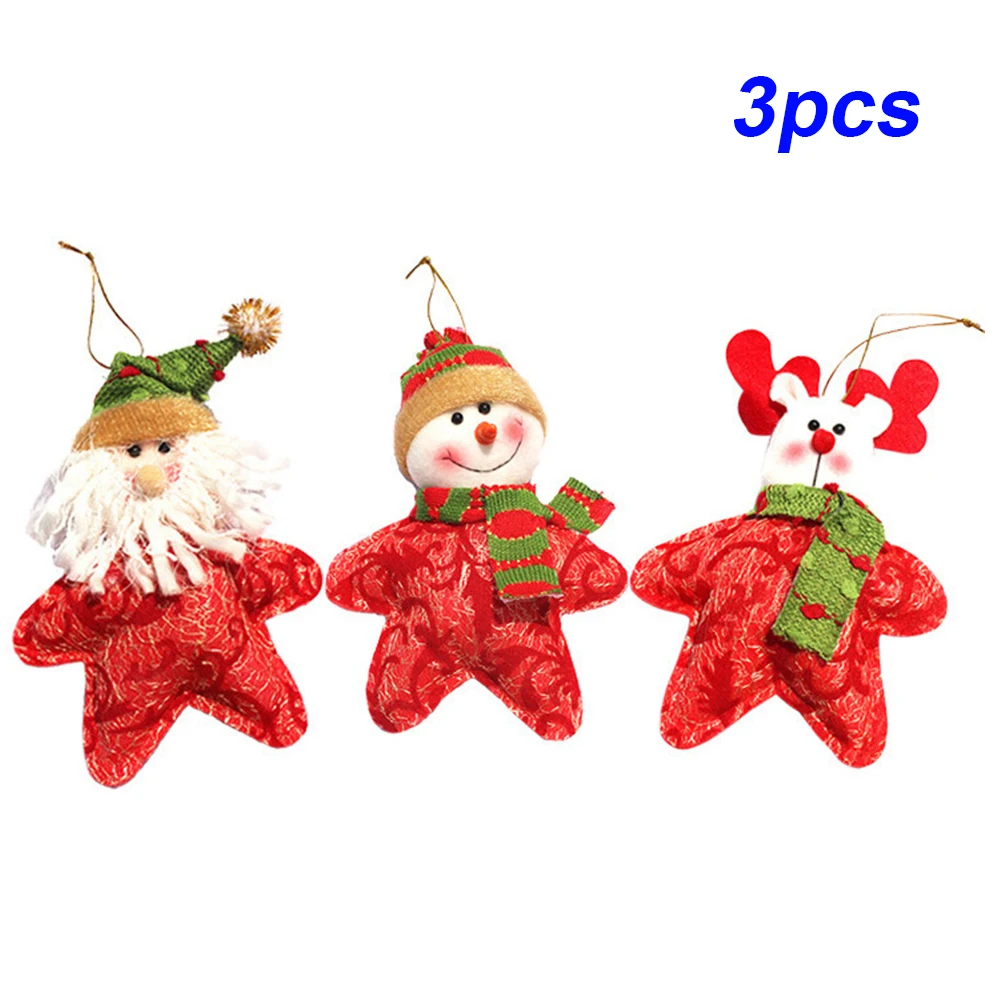 Navidad Санта Клаус Снеговик олень кулон-орнамент для рождественской елки Звезда Форма Рождественский Декор рождественские украшения для дома