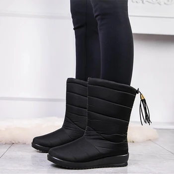 

2020 Women Winter Shoes Snow Shoes Waterproof Ankle Boots For Girls Fashionable Female Warm Boots Booties Plush