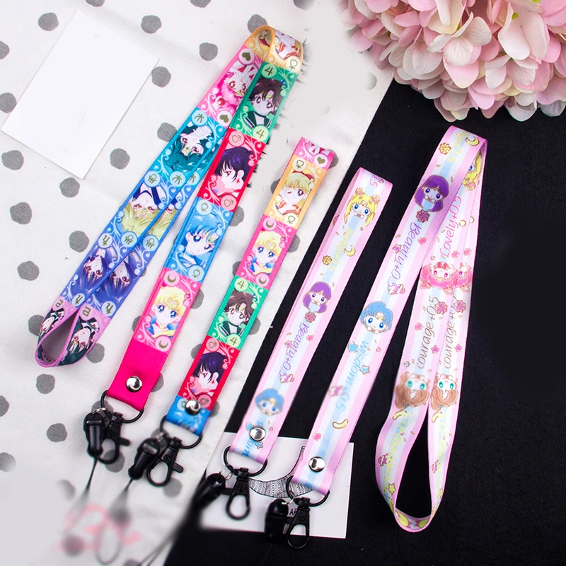 1 шт. аниме Сейлор Мун мультфильм Cardcaptor Sakura шнур брелок для телефона веревка