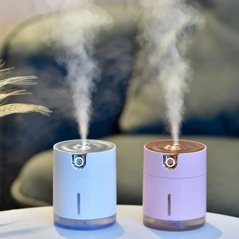 

300ML Ultrasonic Air Humidifier Essential Oil Aroma Diffuser Portable USB Rechargeable Car Mist Maker With 7 Color Lights