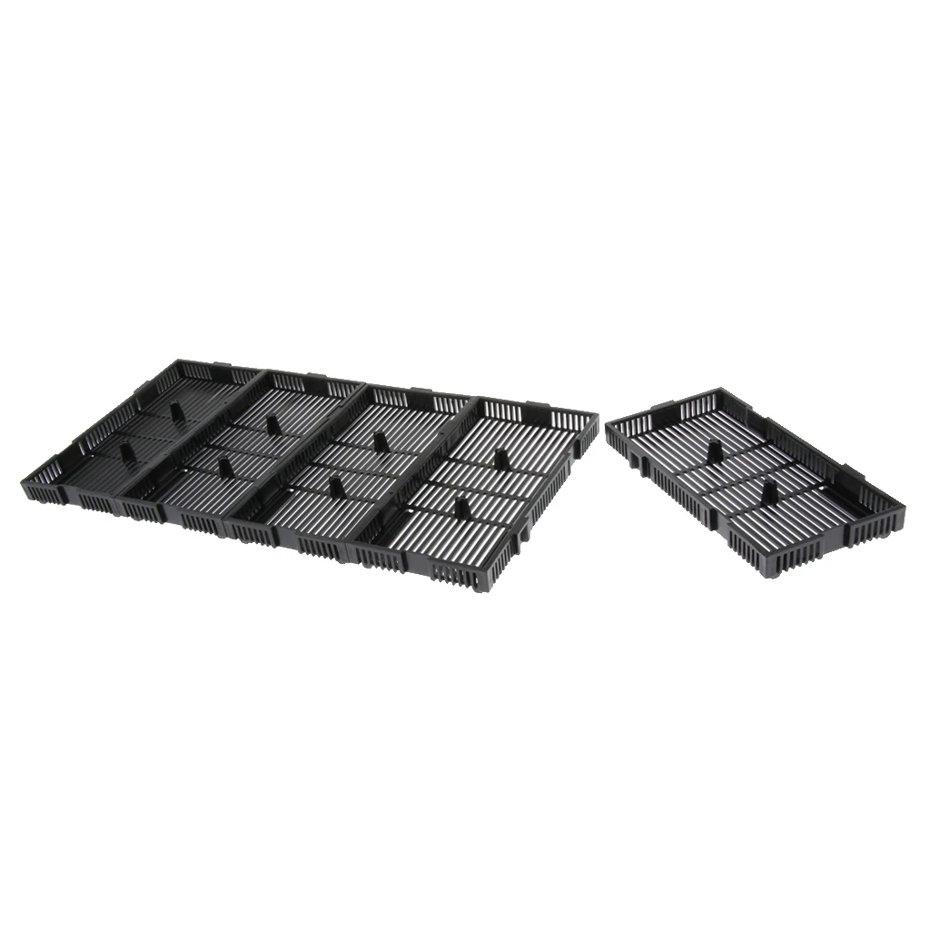 10x Aquarium Undergravel Filteration Under Gravel Filter Tank 14x7x1.7cm