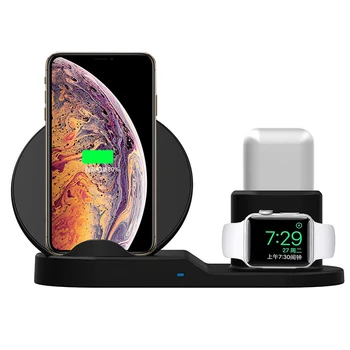

3-in-1 Desktop Wireless Charging Adapter Mobile Phone Watch Headset Wireless Fast Charge B88