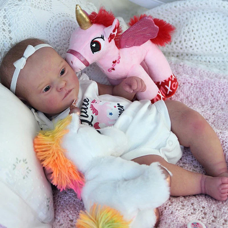 RSG 21 Inches DIY Reborn Doll Kit and Clothes Awake BeBe Very Soft