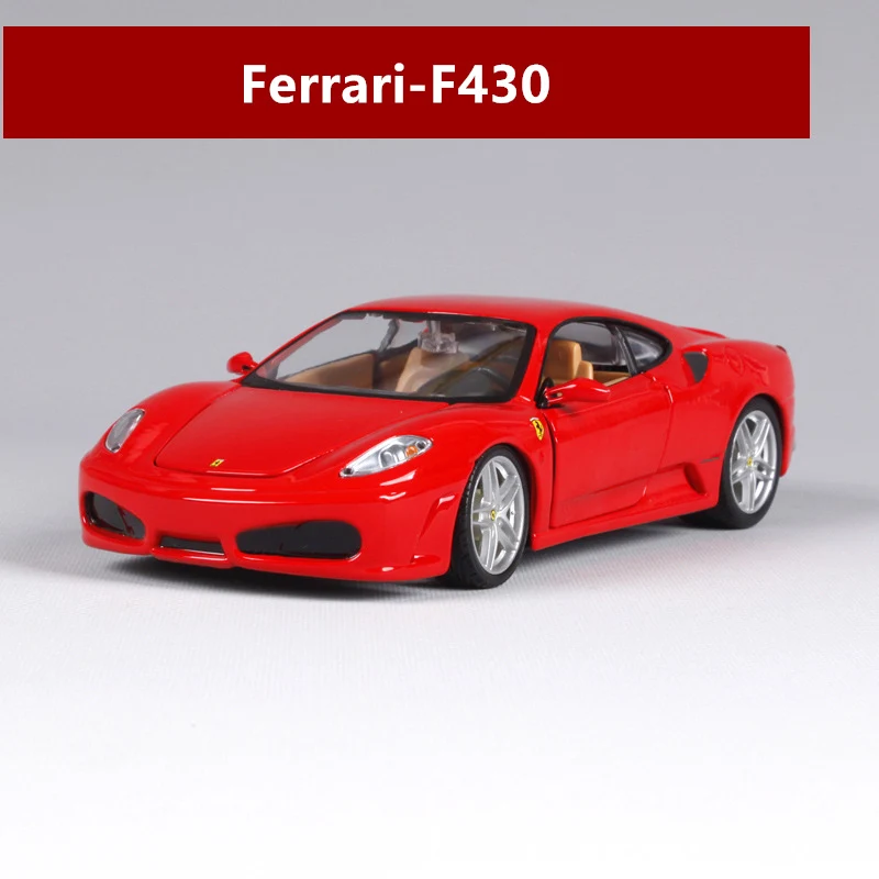 Bburago 1:24 Ferrari 458, красная модель автомобиля, литая под давлением металлическая модель, детская игрушка, подарок бойфренду, коллекция автомобилей из искусственного сплава - Цвет: F430