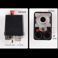 90-120PSI воздушный компрессор коллектор регулятор манометры давление прочный переключатель управления клапан ALI88