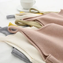 Для женщин супер мягкие однотонные Цвет вязаный жилет с v-образной горловиной однтонный без рукавов кардиган на молнии