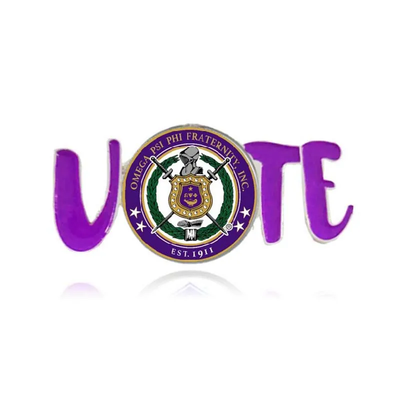 Topvesko греческая брошь Omegaa Psi Phi Brother OMG VOTE Мужская на лацкан ювелирное изделие|Броши|