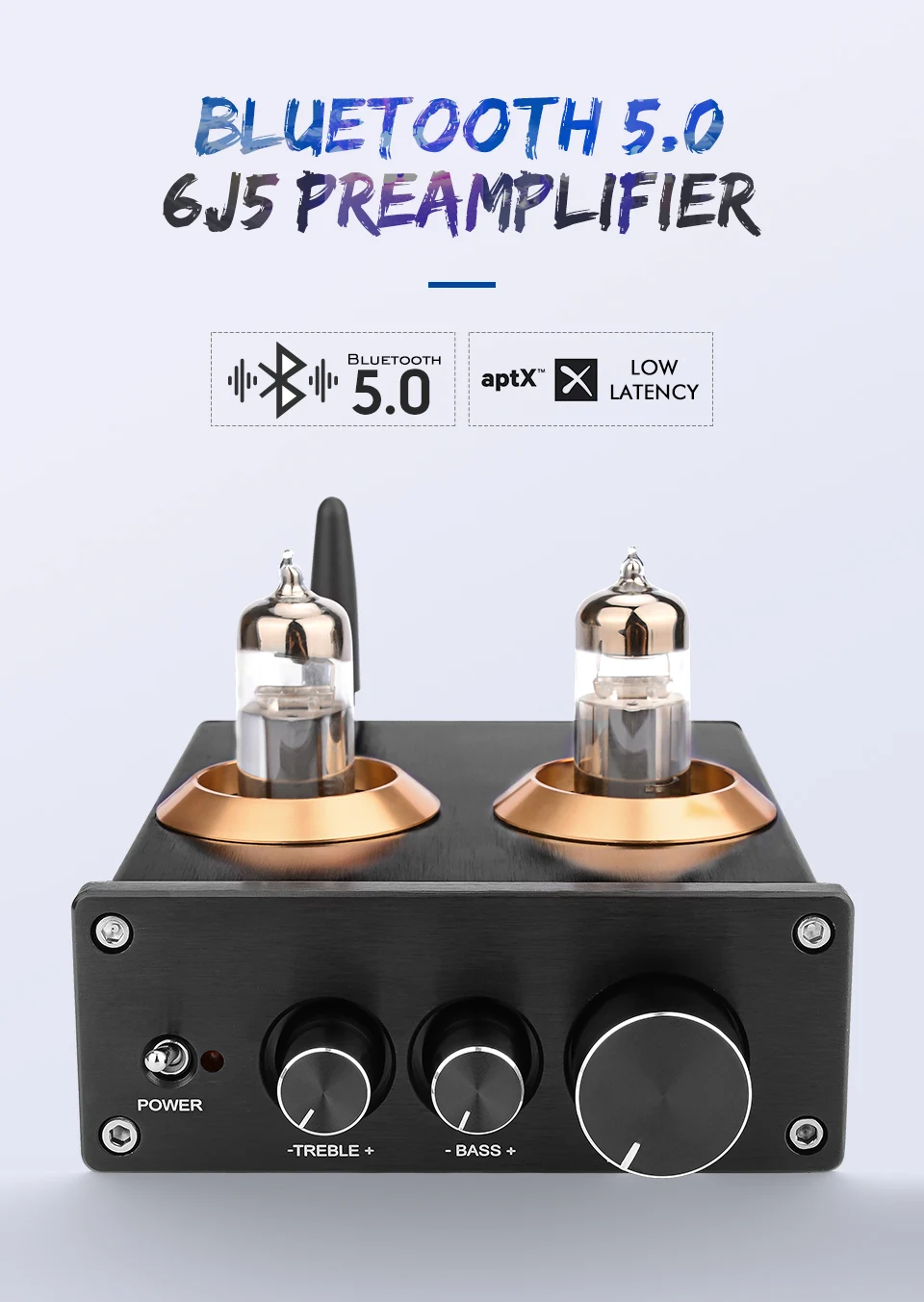 AIYIMA Bluetooth 5,0 Hifi 6J5 ламповый предусилитель усилитель NE5532 усилитель тон плата требль Регулировка громкости баса