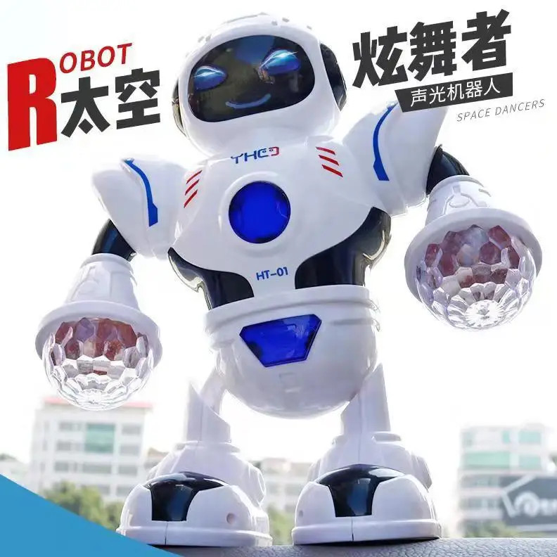 

[Stall Toy] Dancer Robot Space Walk Light Music Dancing Cool the Stall Hot Selling Toy