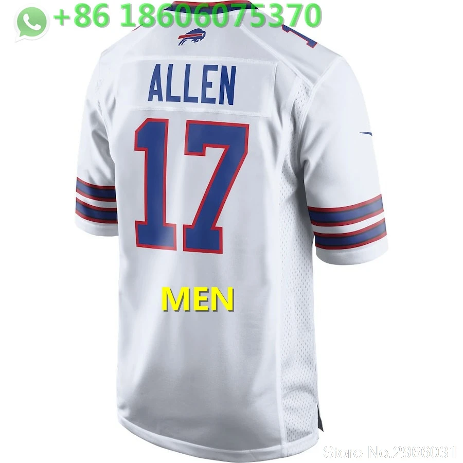For men A+++ Качественная мужская футболка для взрослых Thurman Thomas 34 Zay Jones 11 Buffalo - Цвет: For men