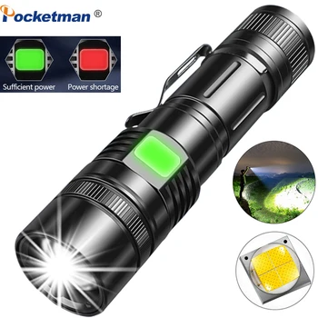 

Ultra Powerful 7000Lums Tactical LED Flashlight USB Rechargeable Super Bright XHP70 Best Camping, fishing Light 18650 Zoom Torch