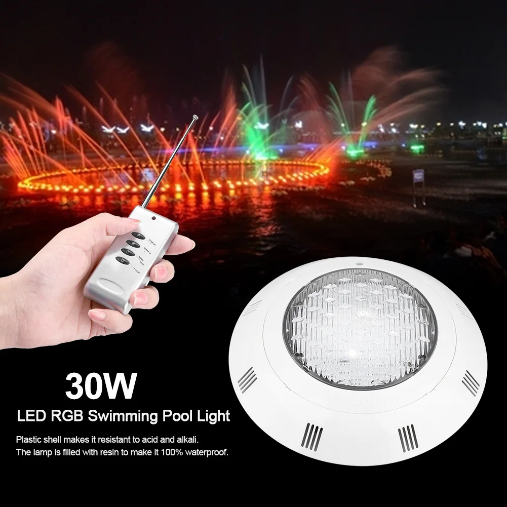 30W 300 LED RGB Swimming Pool Light With Remote Control Widely Used In
