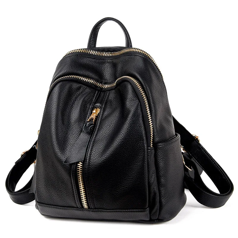

2018 Summer New Style Women's Backpack Casual PU Leather Women's Small Backpack College Style School Bag Fashion Backpack