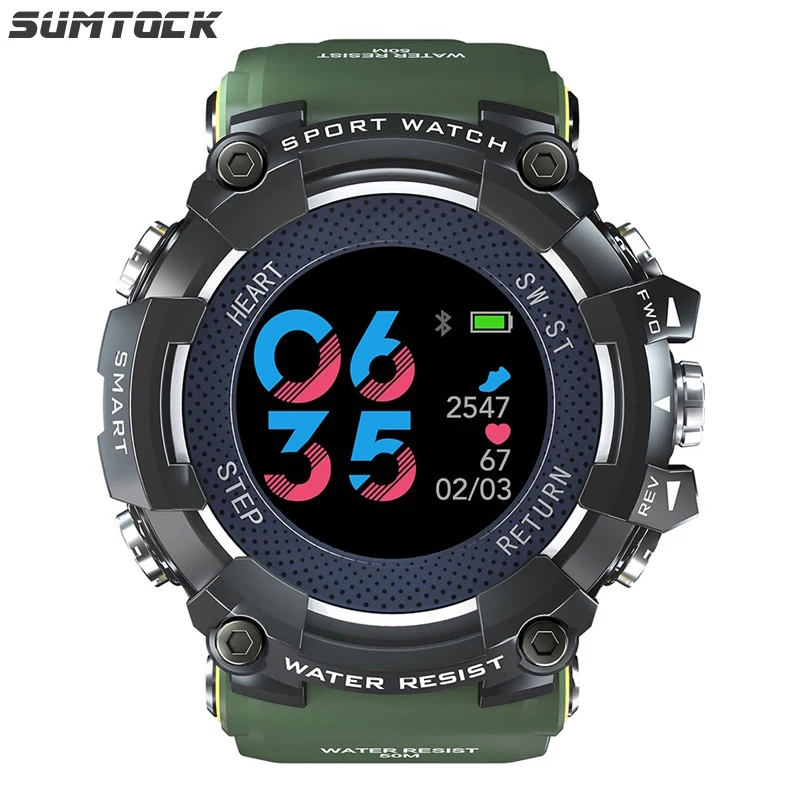 

SUMTOCK Sport Smart Watches men Fitness Watch Shock Watch Men Military Bluetooth Step Counter Function reloj inteligente hombre