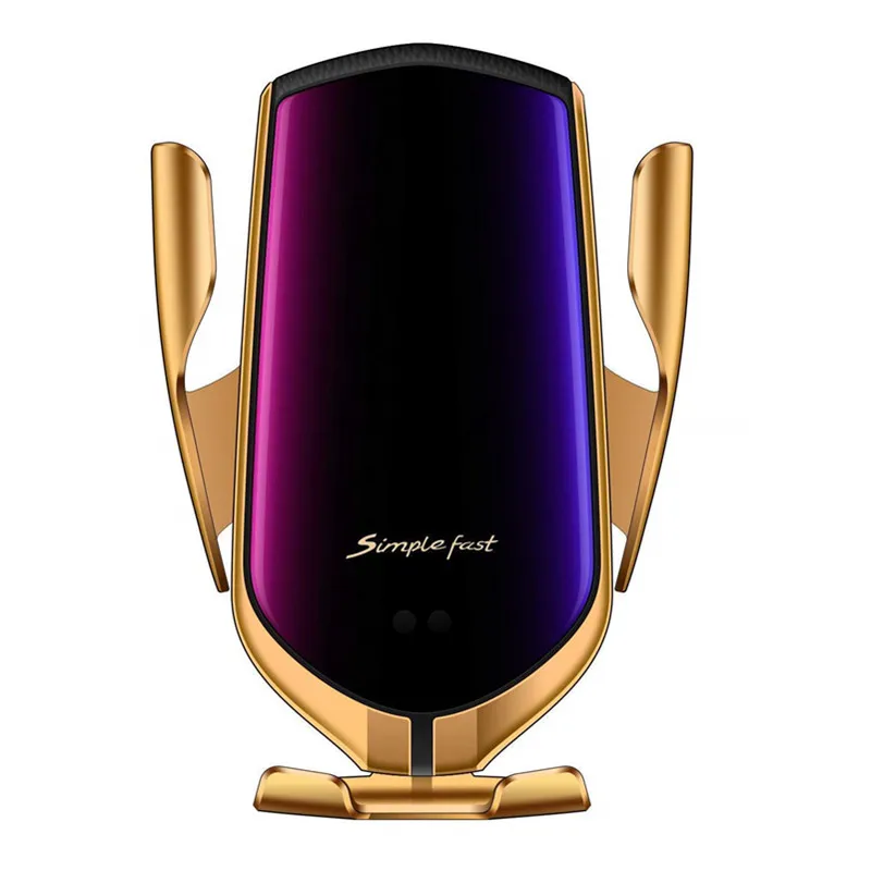 

Automatic Infrared Sensor Fast Qi Wirless Charging 360 Degree Rotation Car Phone Holder Air Vent Stand for IPhone Samsung Huawei
