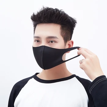 

3Pcs/lot 3D Fashionable Cotton Anti-Dust Face Mouth Masks Cover Black/pink Reusable Washable Cubrebocas Mascarilla
