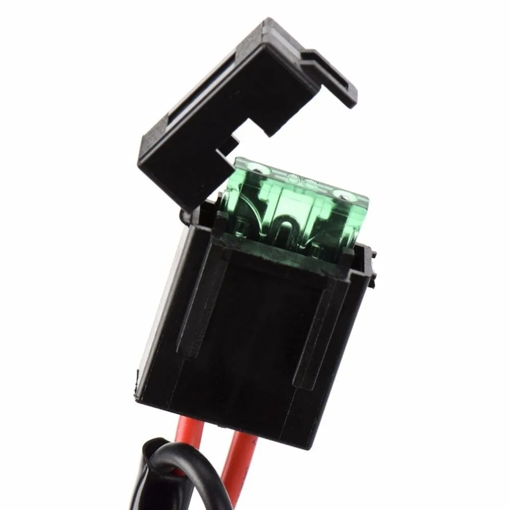 Универсальный автомобильный противотуманный светильник 12 В 40А, комплект жгутов проводов для работы HID, светильник для вождения с предохранителем и реле