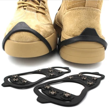 

8 Teeth Ice Gripper Shoes Snow Crampons Ice Gripper Hiking Cleats Spike Traction Ice Stud Shoes Grip Accessories N
