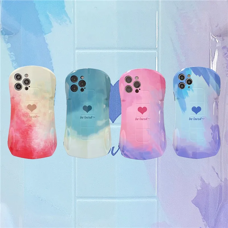 fashion Painted Heart Car model girl soft Case For iPhone 11 12 Pro Max mini 7 8 Plus XR X XS MAX SE 2020 phone cover fundas 1