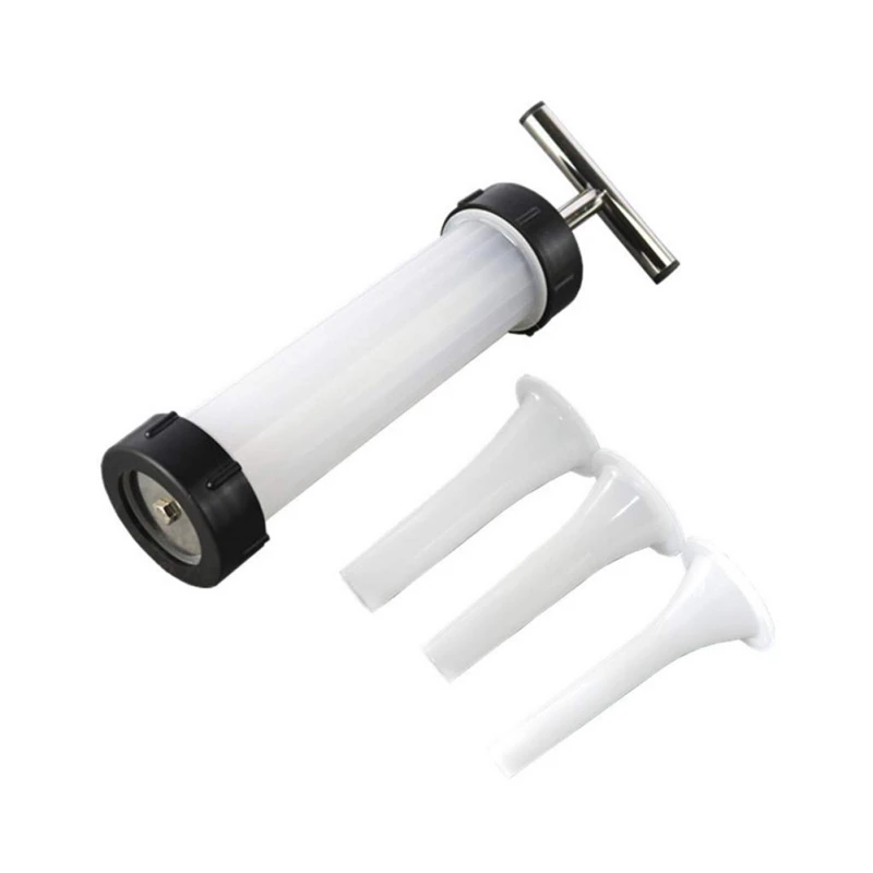 

Manual Sausage Maker Syringe Meat Fillers Machine Nozzle Sausage Meat Stuffer Sausage Filler Machines Funnel Kitchen RY1062