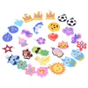 30Pcs Soft glue DIY Cartoon Colorful Animal Flower Beads Pendants Colorful Loom Rubber Band Bracelet Jewelry Making Beads Toy 1