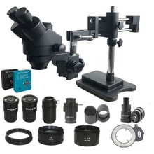 3.5X-180X двойной стрелы Simul фокальный Тринокулярный Стерео микроскоп промышленный пайка 38MP HDMI USB микроскоп Видео камера инструменты