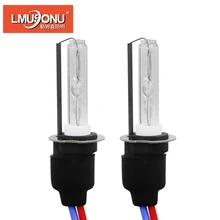 LMUSONU 12V 35W AC H3 HID ксеноновая лампа H3 6000K металлическая и керамическая основа H3 ксеноновая лампа 3000K 4300K 6000K 8000K
