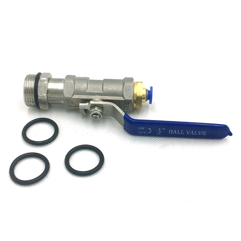 Stainless steel Drum Faucet & Gasket for Barrel Containers Connection