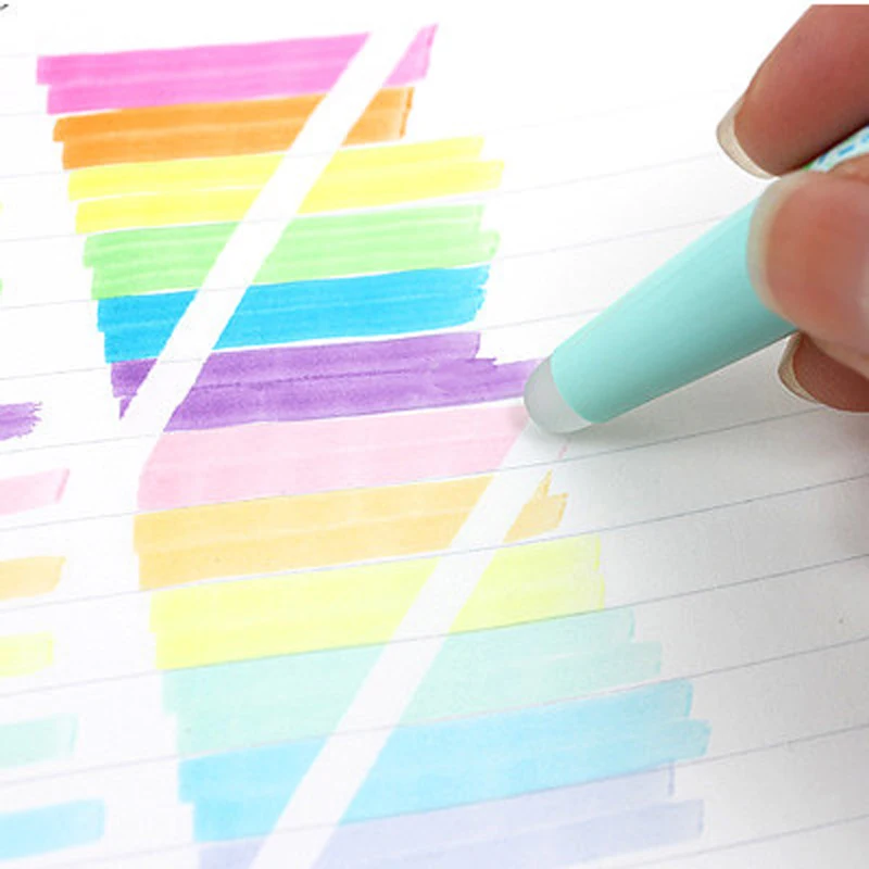 6 шт. флуоресцентные чернила для письма|erasable highlighter|fluorescent penhighlighter eraser |