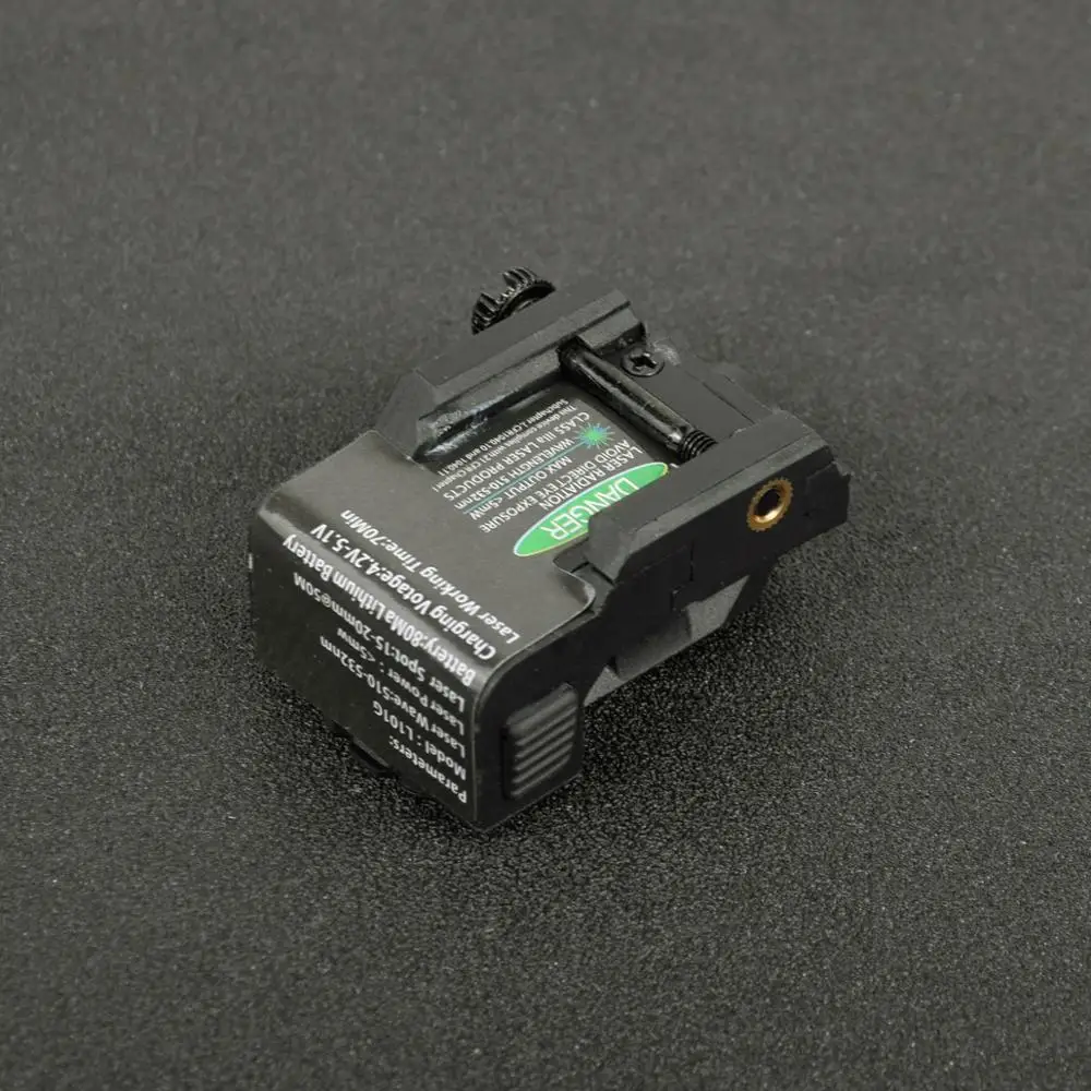 Tactical Military Rechargeable Pistol Mini Green Laser Sight for Glock Colt 1911 Airgun Rifle Handgun Fit 20mm Rai Mount-1