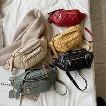 Женская поясная сумка Новая модная нагрудная сумка известный бренд дизайнерская поясная сумка Роскошная клетчатая цепочка сумка через плечо