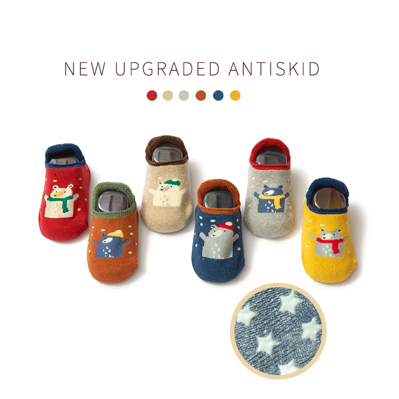 

Rubber Sole Babies' Socks Baby Anti-slip Children Floor Foot Sock Thick Looped Pile Warm Winter Socks Zhejiang Province Ankle So