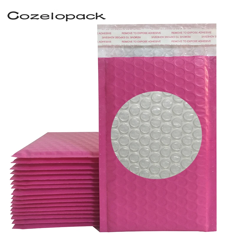 10PCS/6sizes Hot Pink Poly Bubble Mailer Padded Envelopes Self seal Mailing Bags Bubble Envelopes Postal Bags Shipping envelopes 100pcs pink poly mailer self adhesive post mailing package mailer glue seal postal bag gift bags courier storage shipping bags