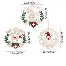 3 шт рождественские деревянные украшения Рождественская игрушка декоративный кулон Декор рождественские украшения RXJB
